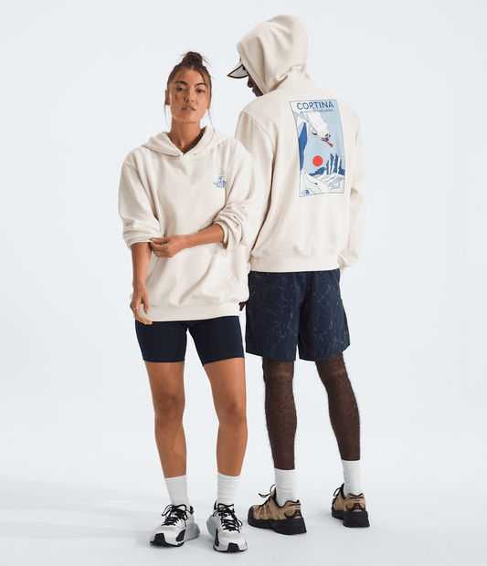 Unisex Mountain Celebration Relaxed Hoodie—Graphic - The North Face Essential