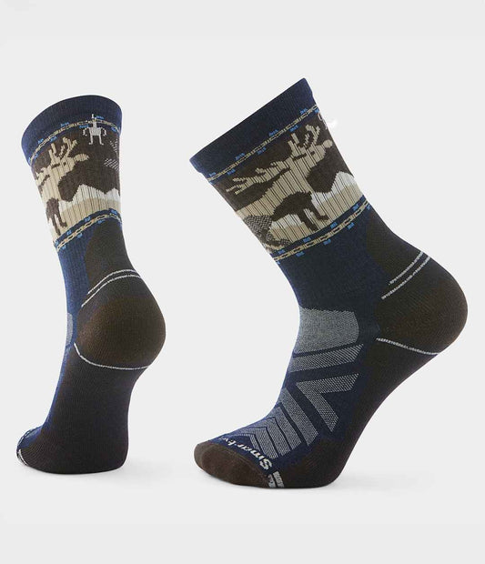 TNF X Smartwool HiKE Light Cushion Mountain Moose Crew Socks - The North Face Discount