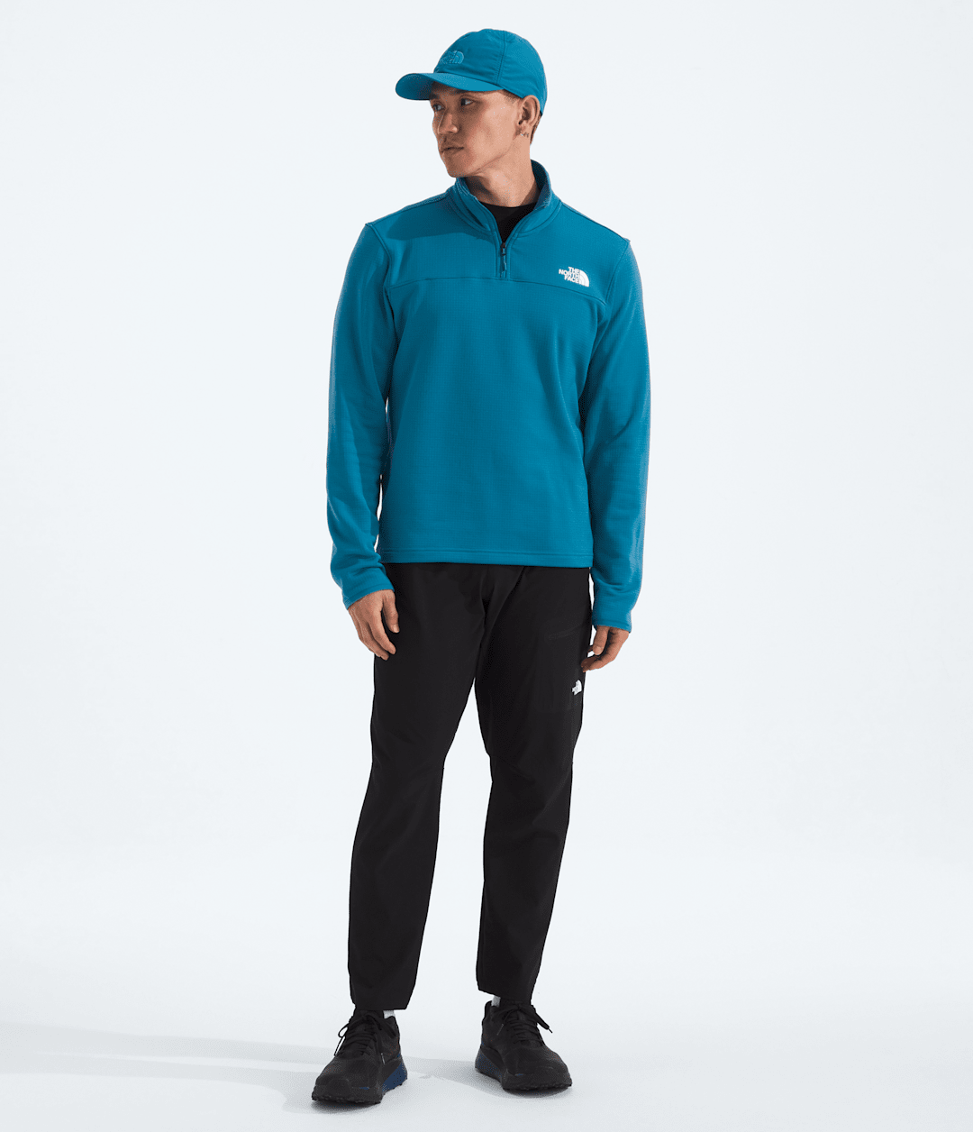 Men’s Cedar Trail Grid Fleece ¼-Zip - The North Face Classic