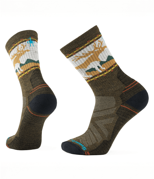 TNF X Smartwool HiKE Light Cushion Mountain Moose Crew Socks - The North Face Hot Sale